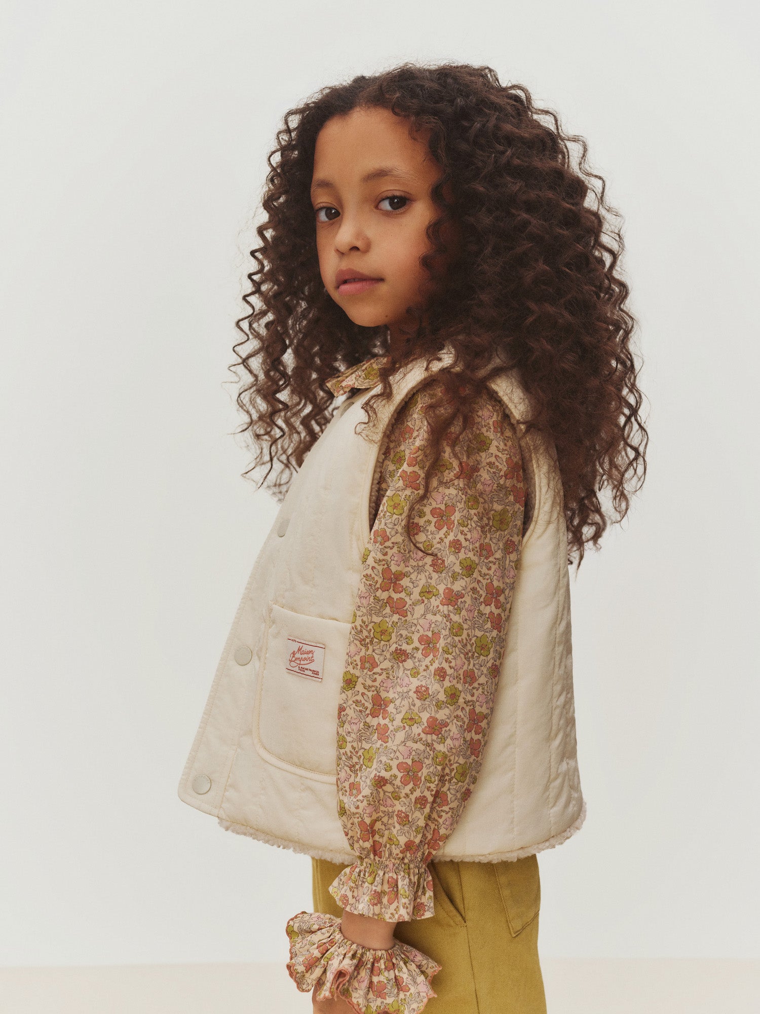 veste sans manches réversible en fausse fourrure