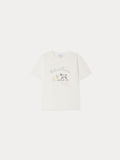 T-shirt unisexe en coton biologique dessiné à la main