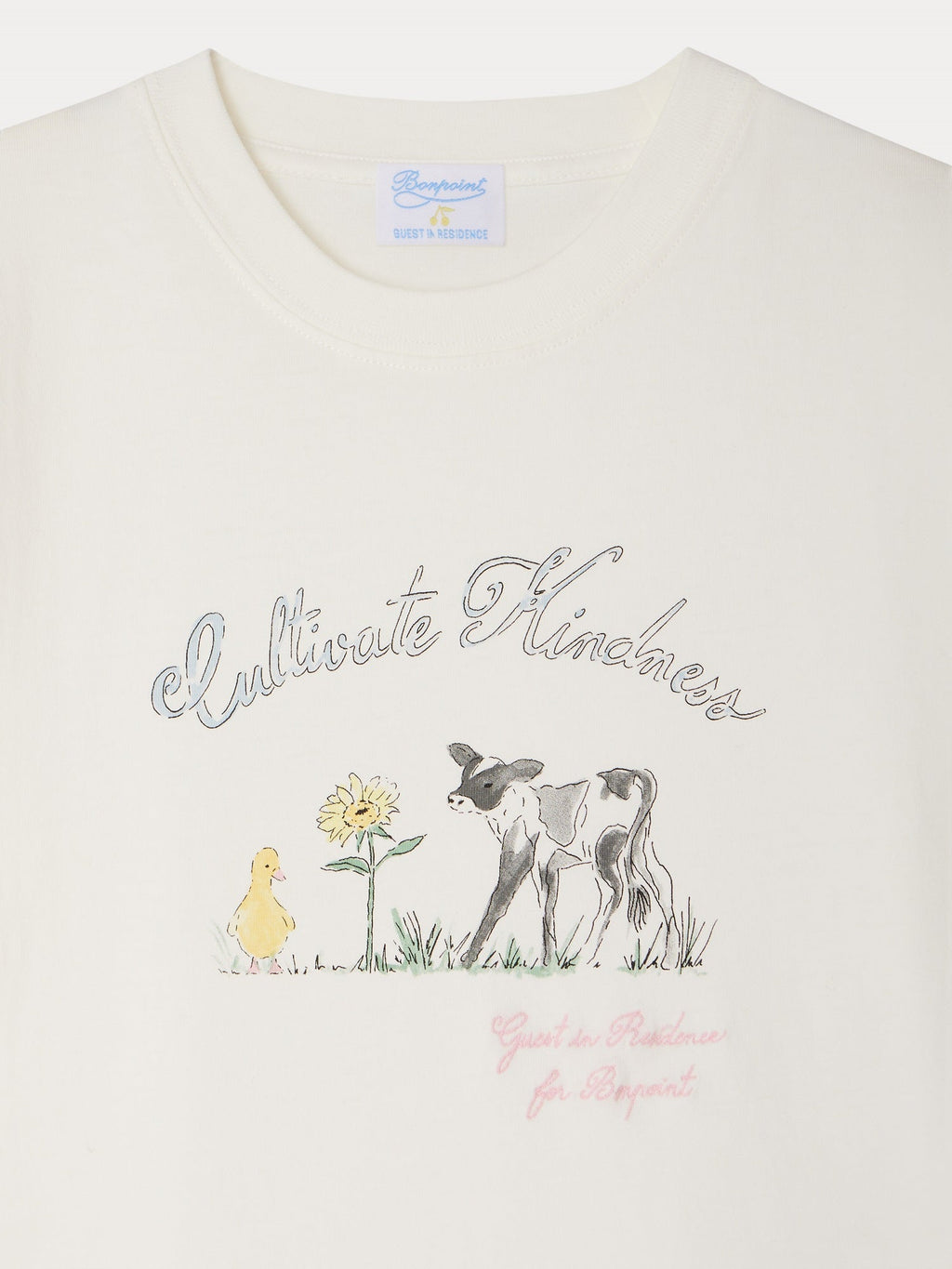 T-shirt unisexe en coton biologique dessiné à la main