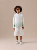 pull vert tie-dye en coton biologique