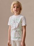 T-shirt imprimé « forte-tête » en coton biologique