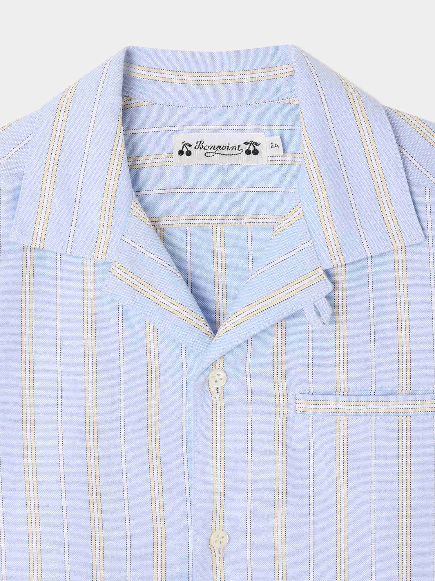 striped shirt in organic cotton