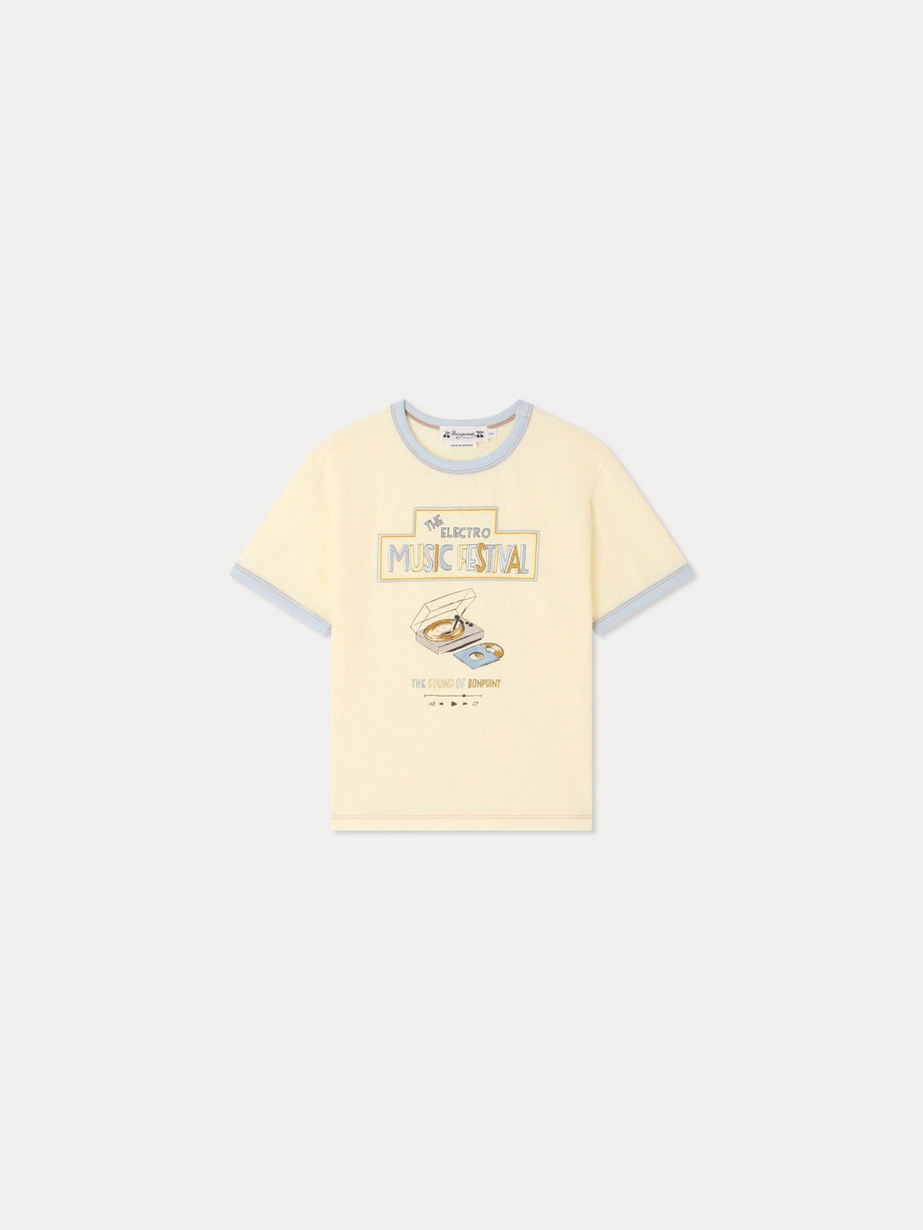 vinyl print t-shirt in organic cotton