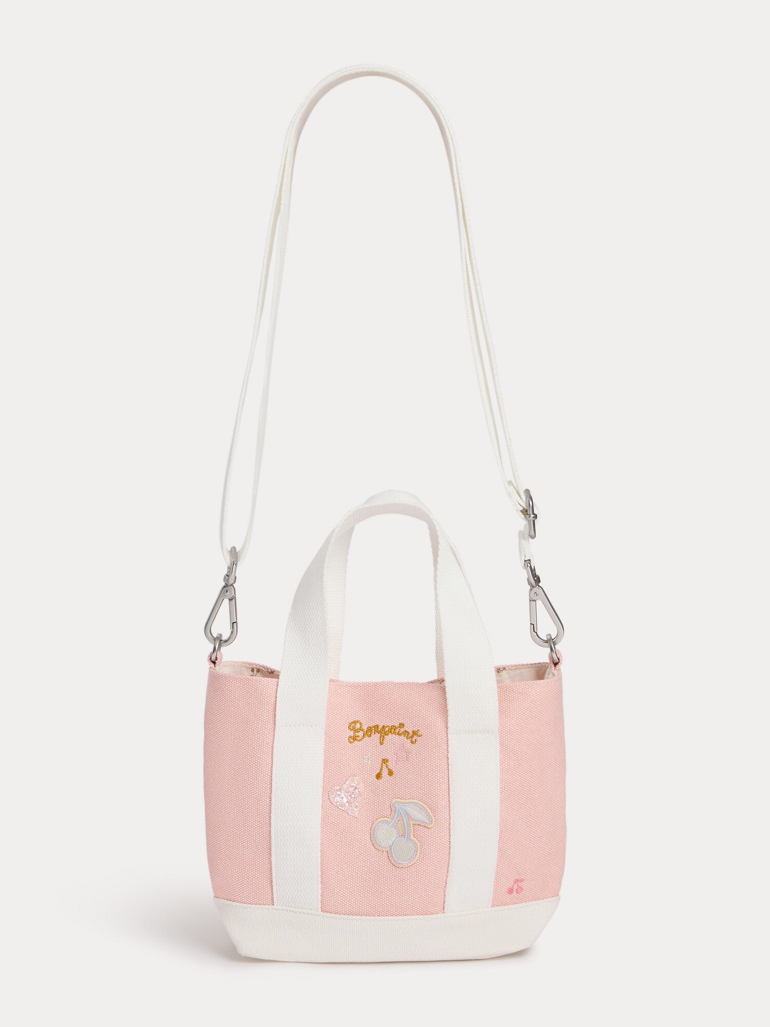 Sac bandoulière avec écussons et broderies