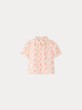 blouse en coton biologique imprimé cerise