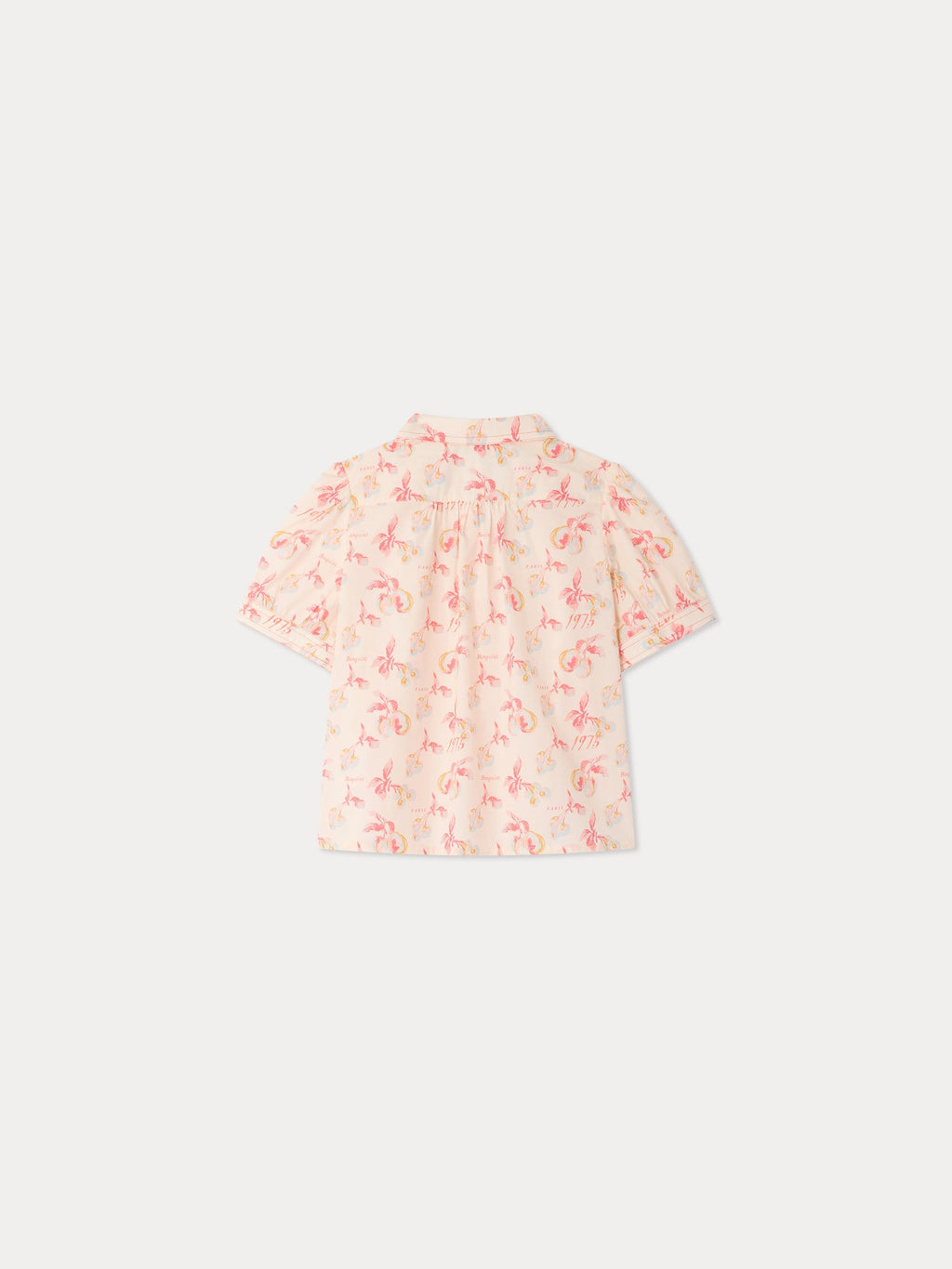 blouse en coton biologique imprimé cerise