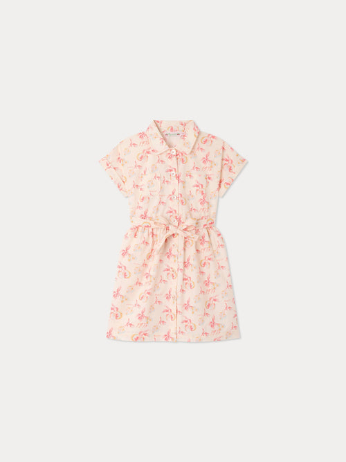 robe en coton biologique à imprimé cerises