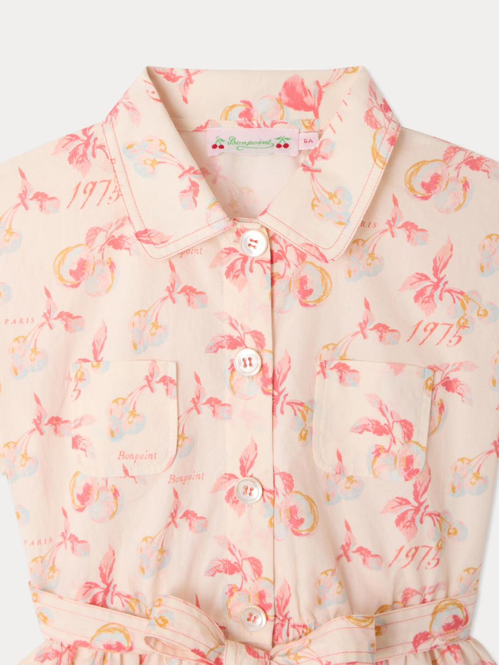 robe en coton biologique à imprimé cerises