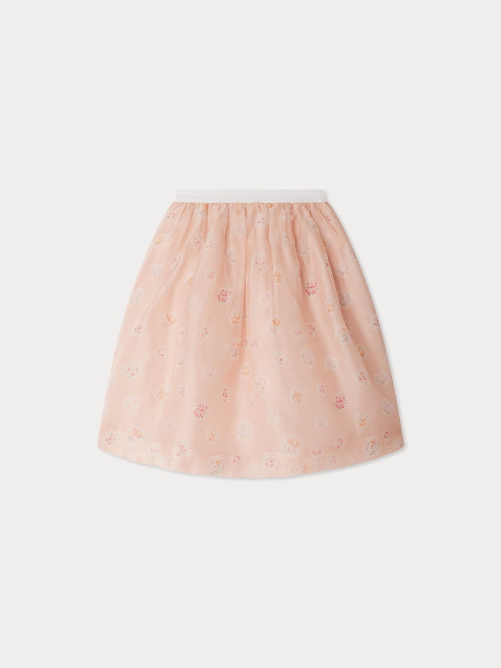 jupe en soie à imprimé floral