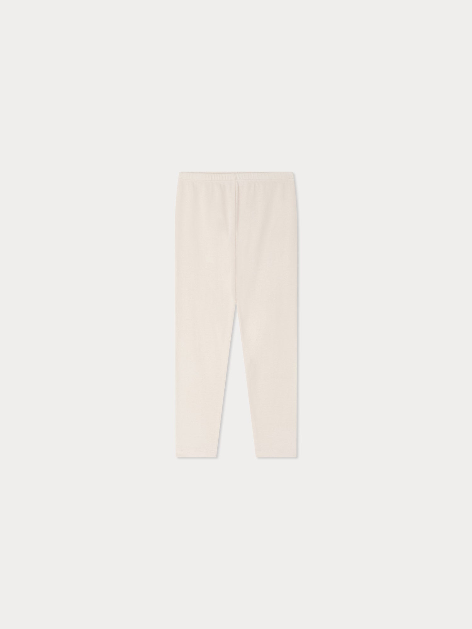 leggings in solid pink ribbed fabric
