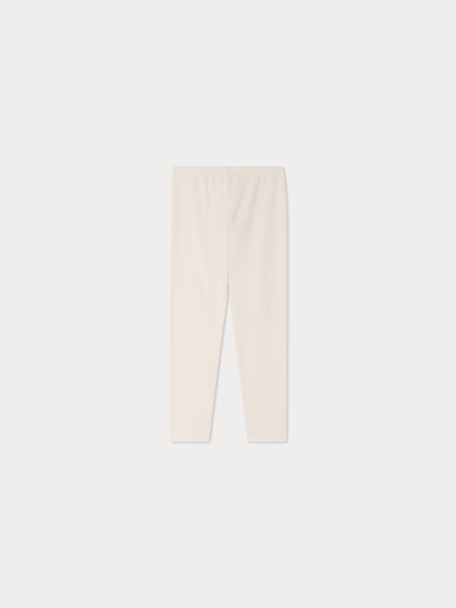 leggings in solid pink ribbed fabric