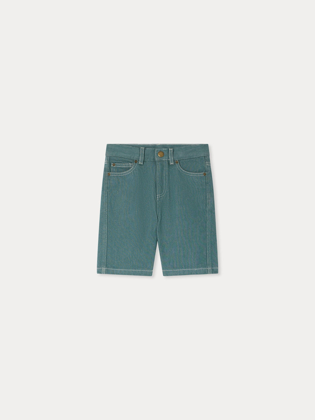Short bermuda vert en coton biologique