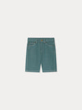 Short bermuda vert en coton biologique