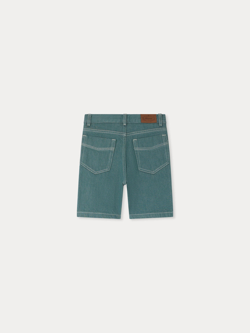 Short bermuda vert en coton biologique
