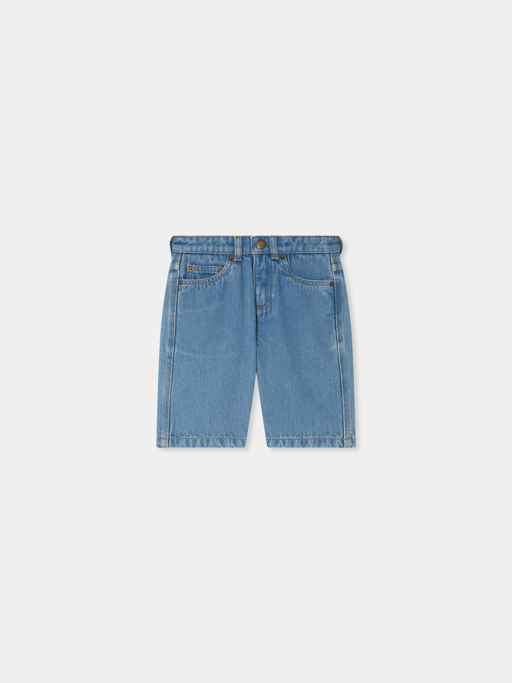 short bermuda bleu en coton biologique