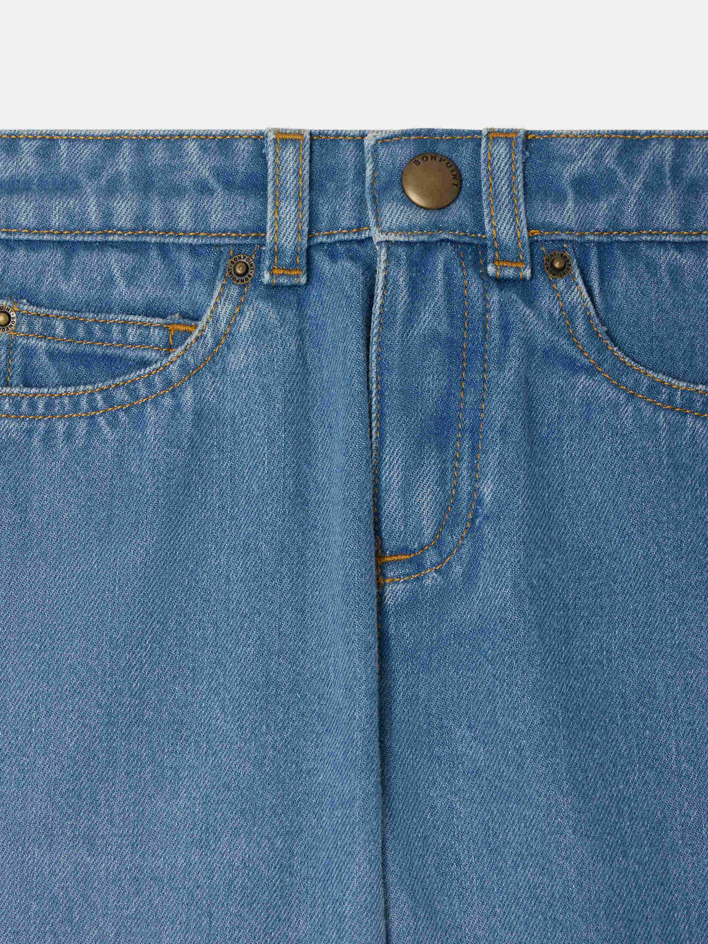 short bermuda bleu en coton biologique
