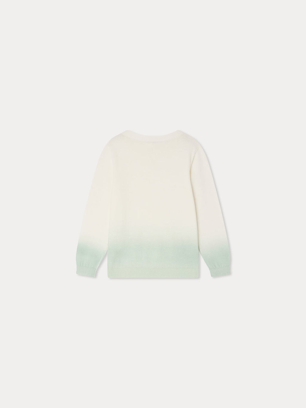 pull vert tie-dye en coton biologique