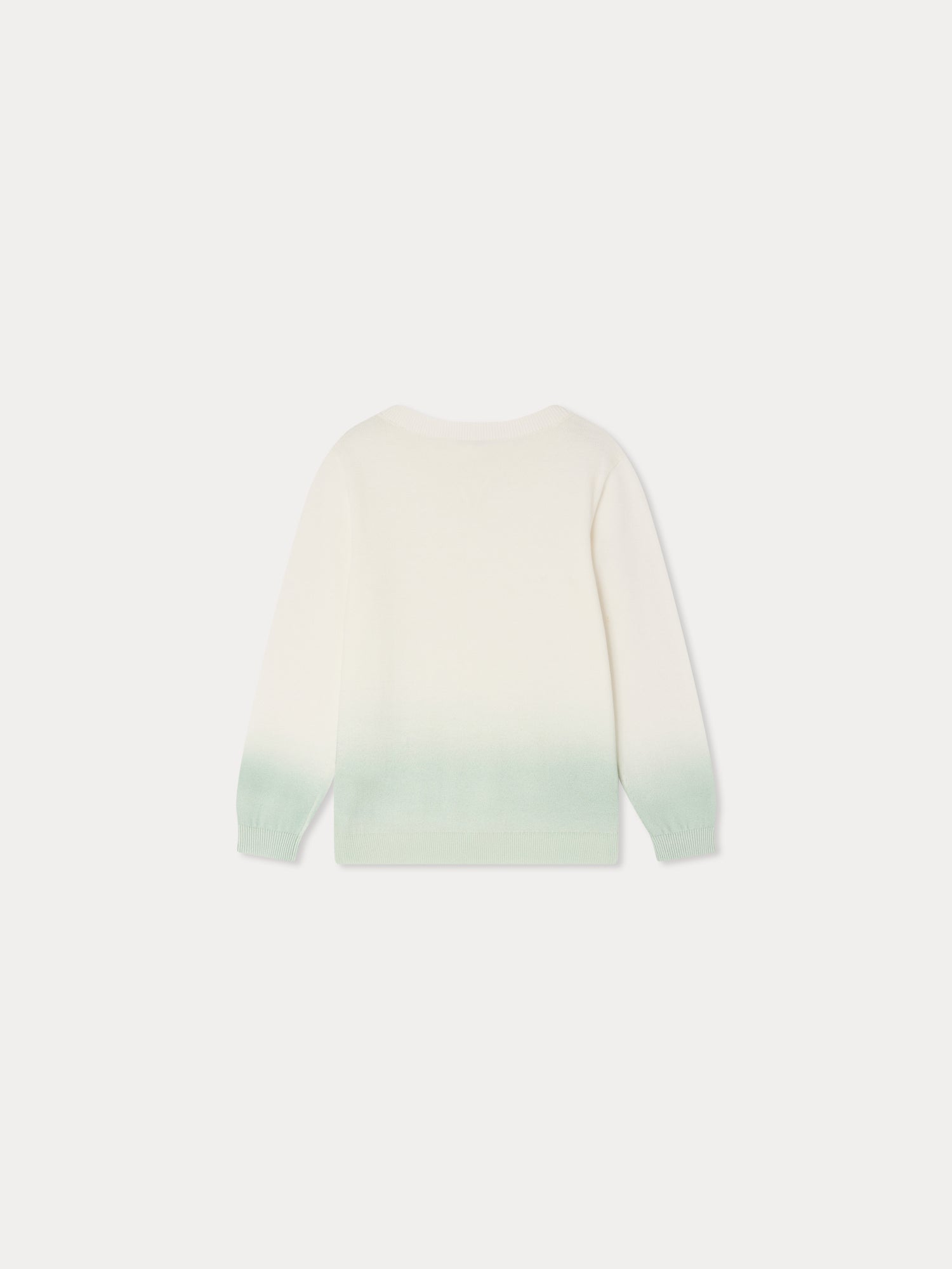 pull vert tie-dye en coton biologique