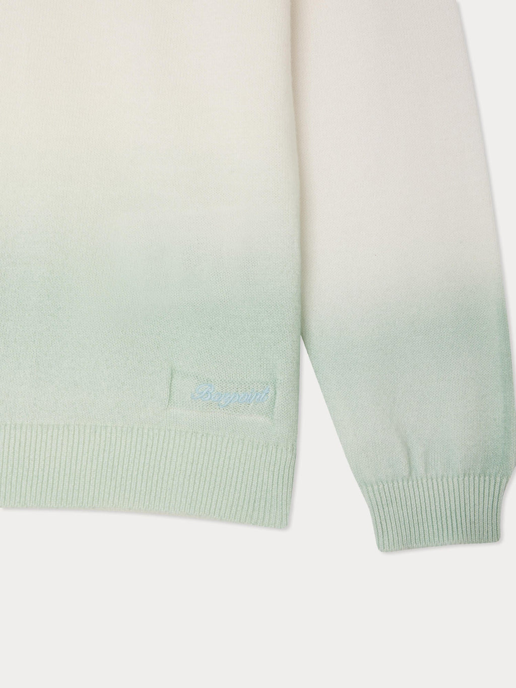 pull vert tie-dye en coton biologique