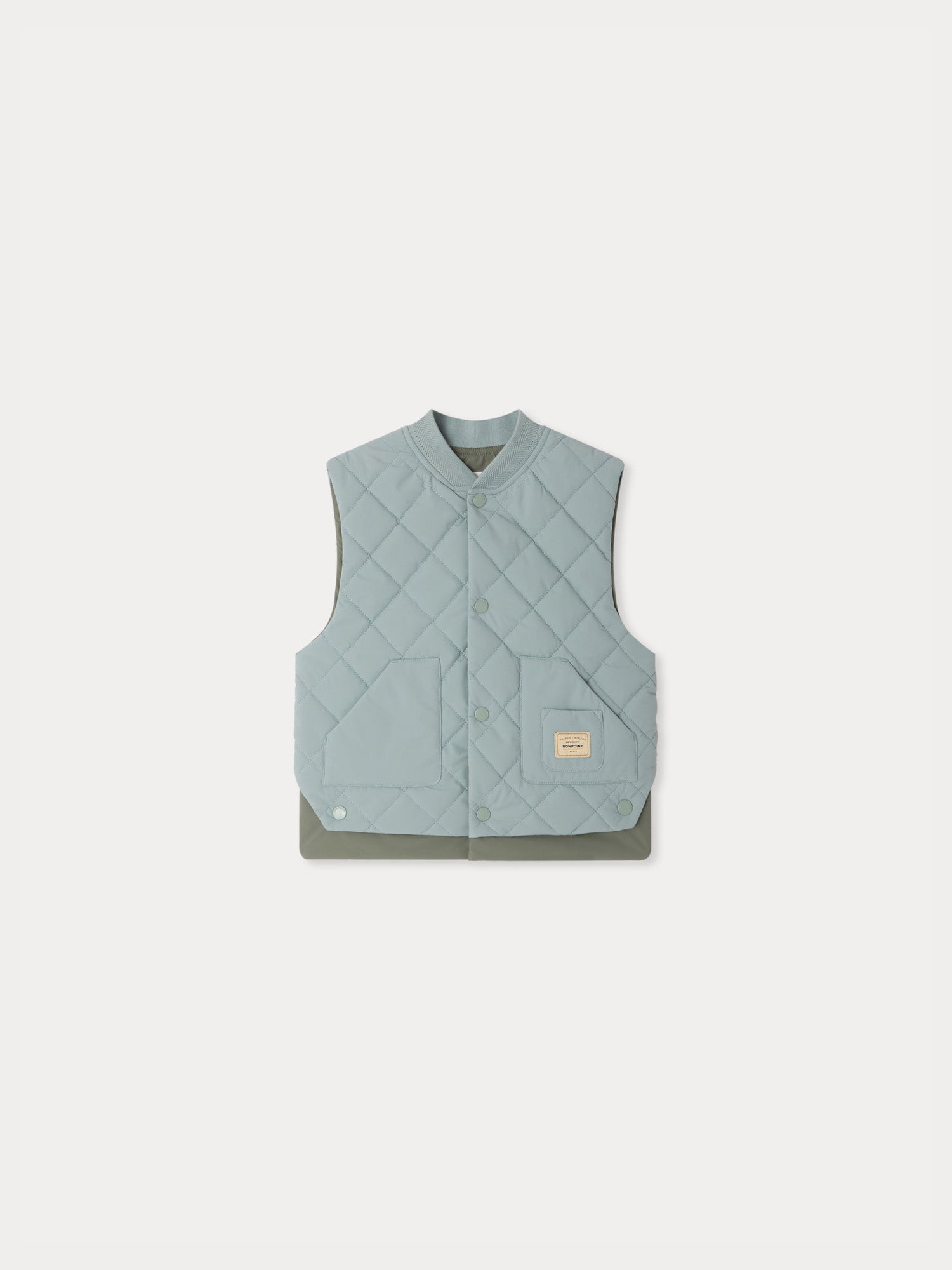 water-repellent quilted vest