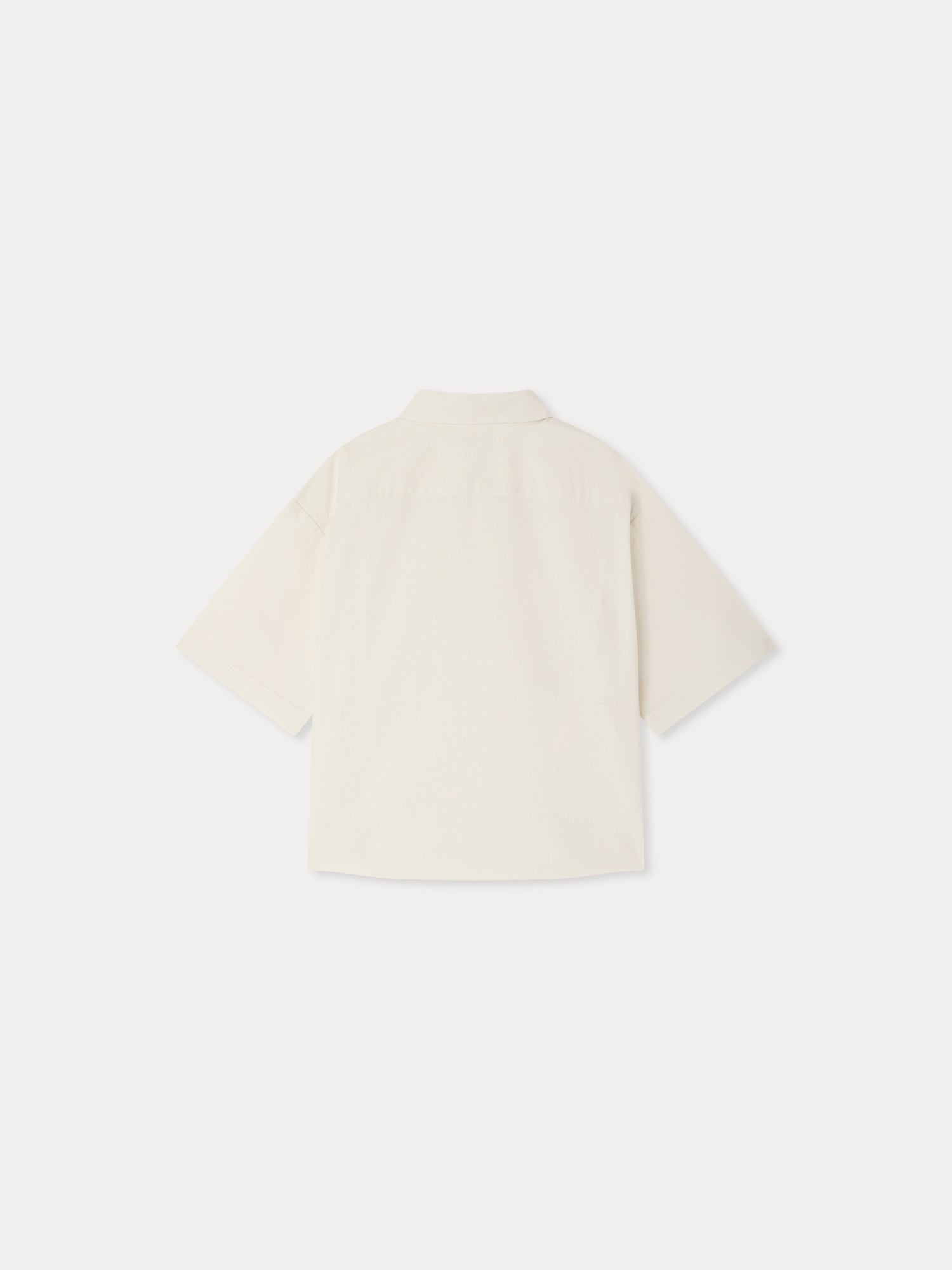 oversized shirt in organic cotton chambray
