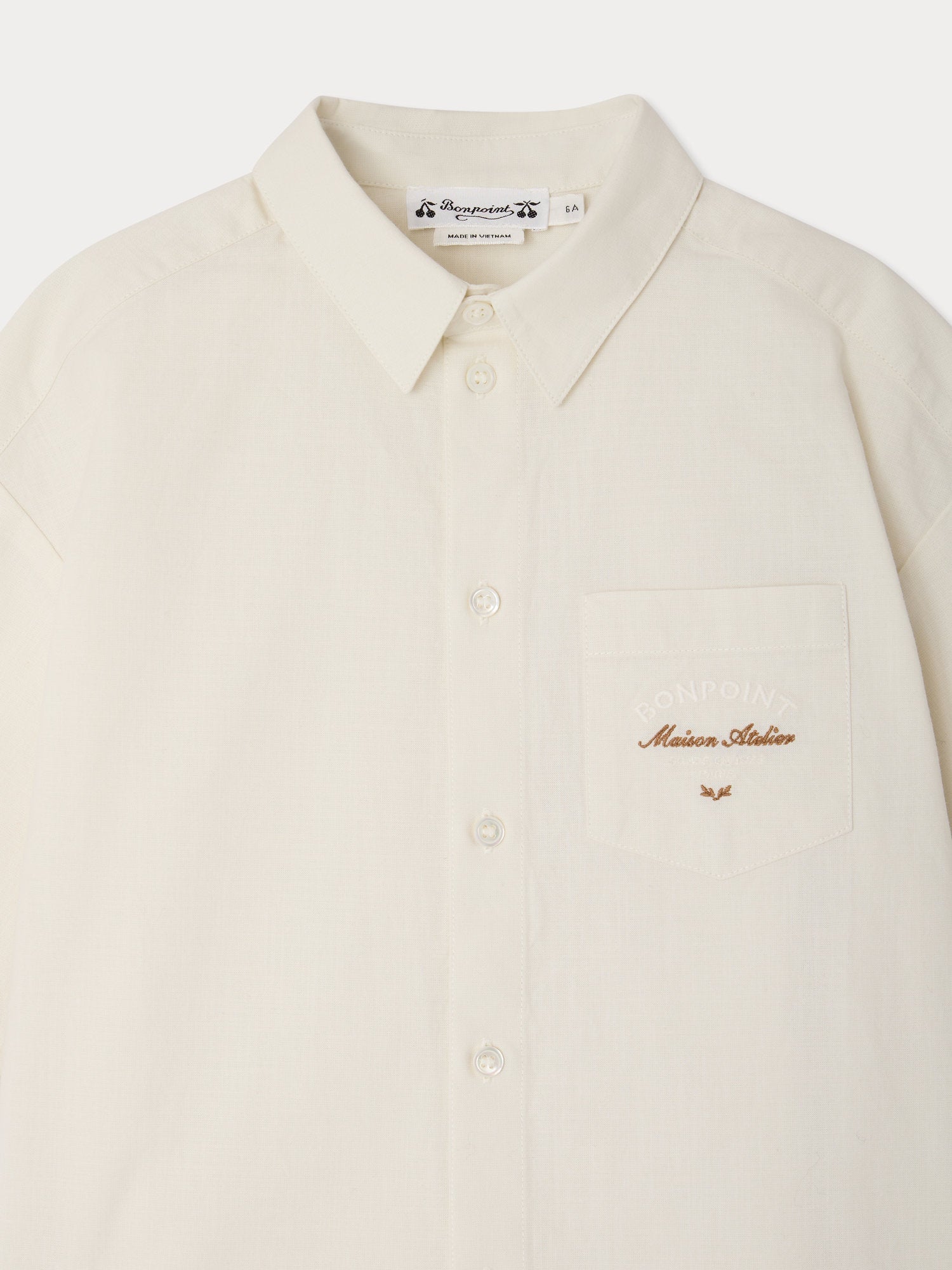 oversized shirt in organic cotton chambray