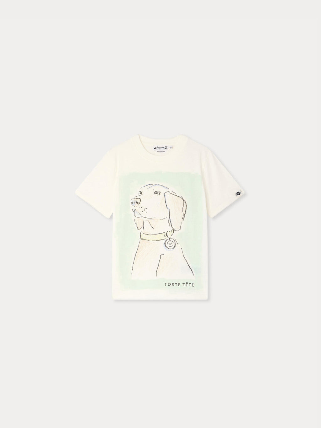 T-shirt imprimé « forte-tête » en coton biologique