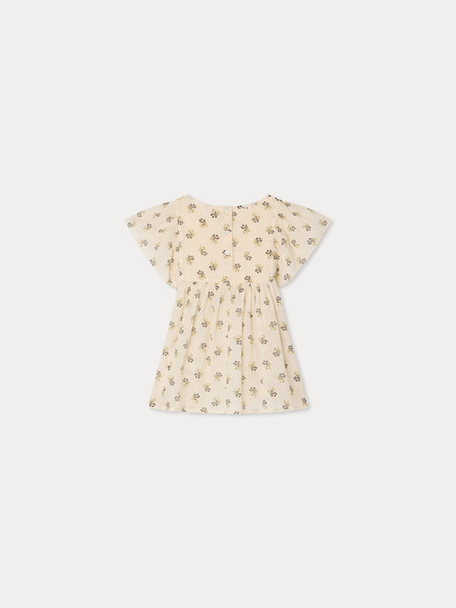 blouse in organic dobby cotton voile