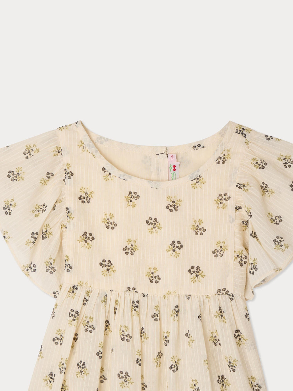 blouse in organic dobby cotton voile