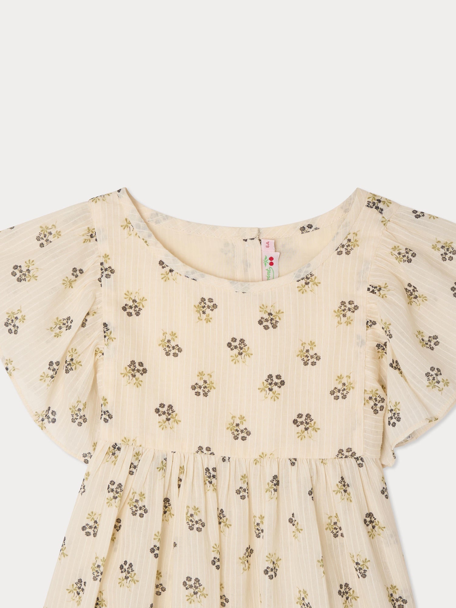 blouse in organic dobby cotton voile