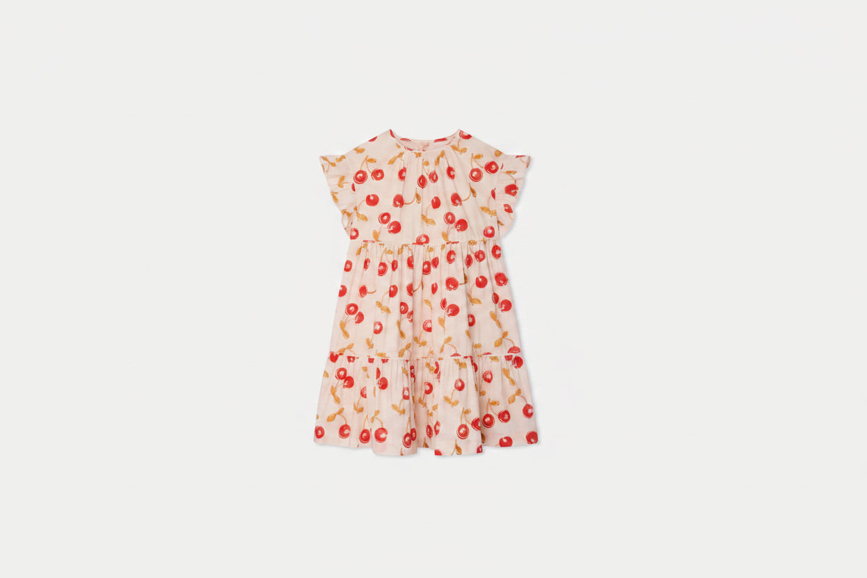 Robe Augustine en coton bio à volants