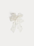 barrette in embroidered tulle