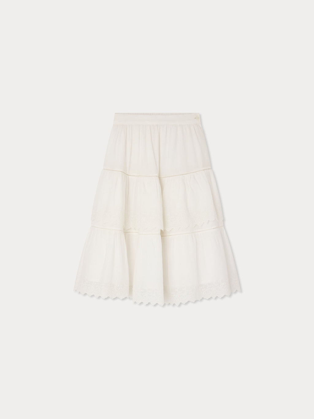 jupe en broderie anglaise en coton biologique