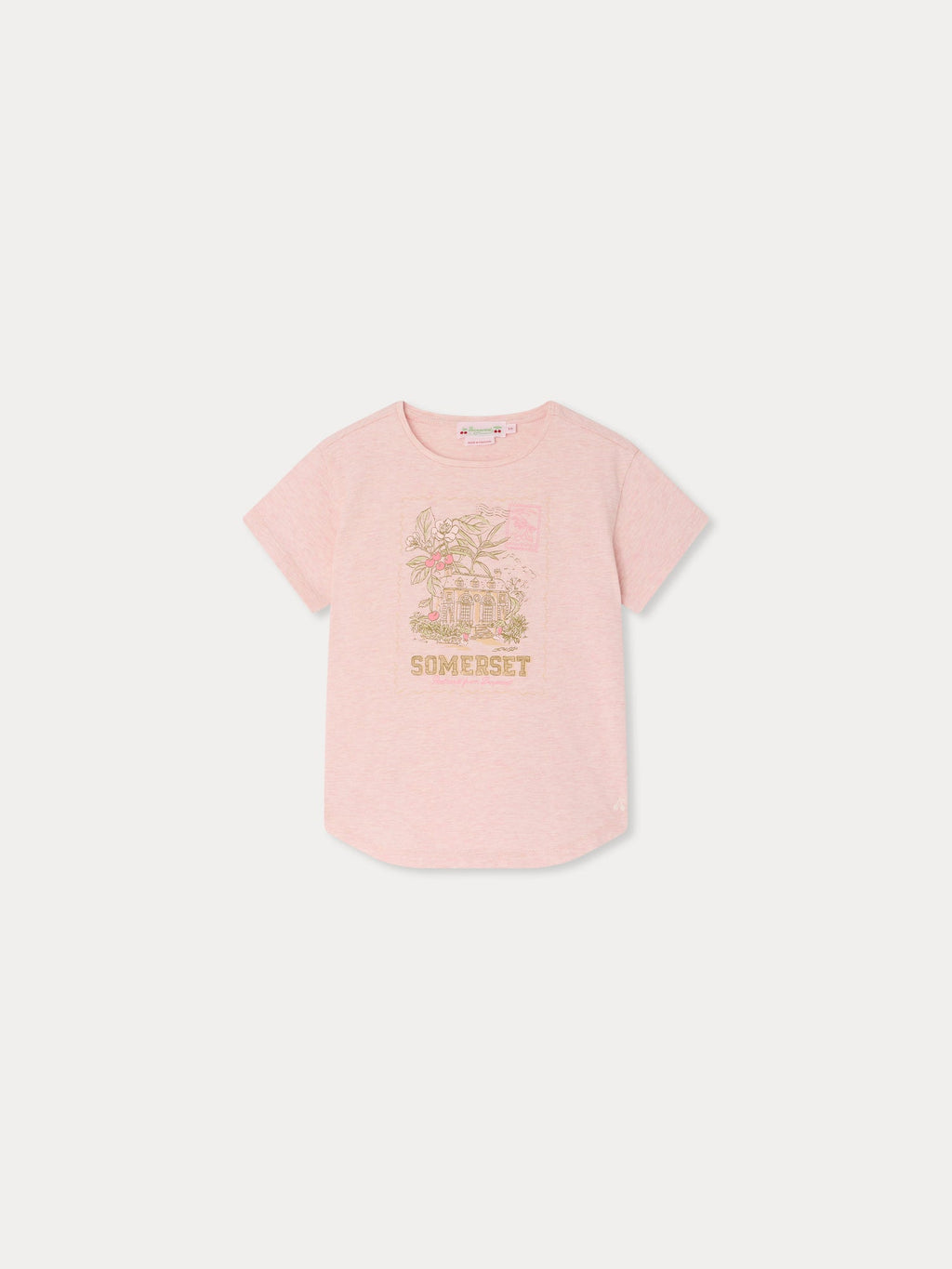 Somerset print t-shirt in organic cotton