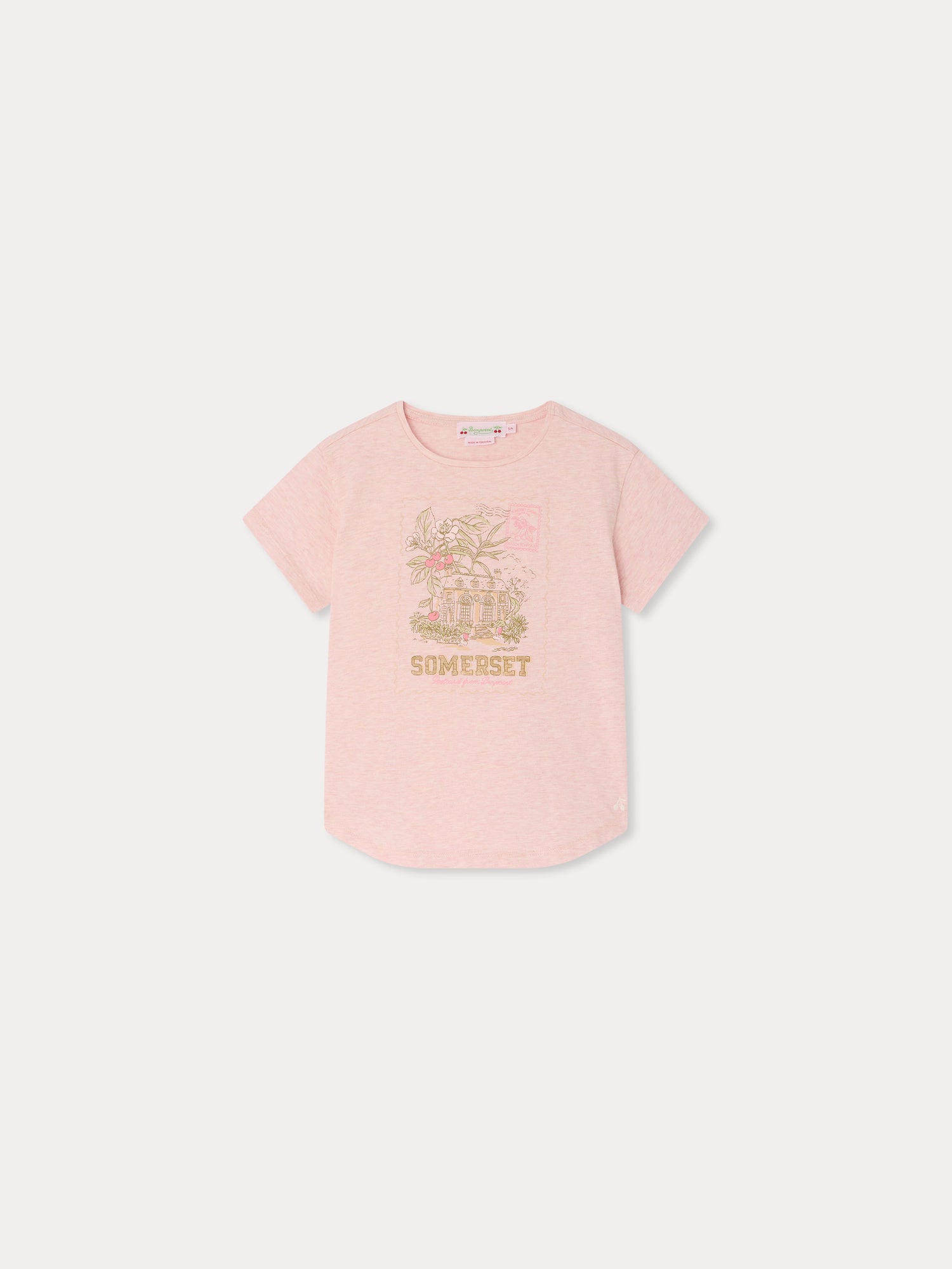 Somerset print t-shirt in organic cotton