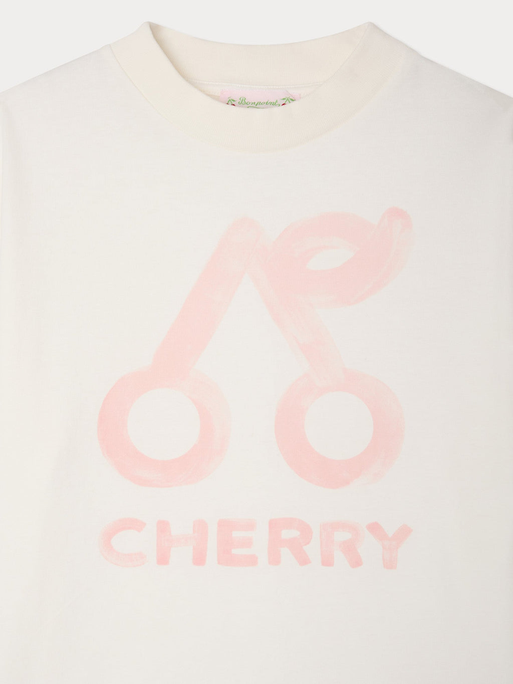 cherry print t-shirt in organic cotton