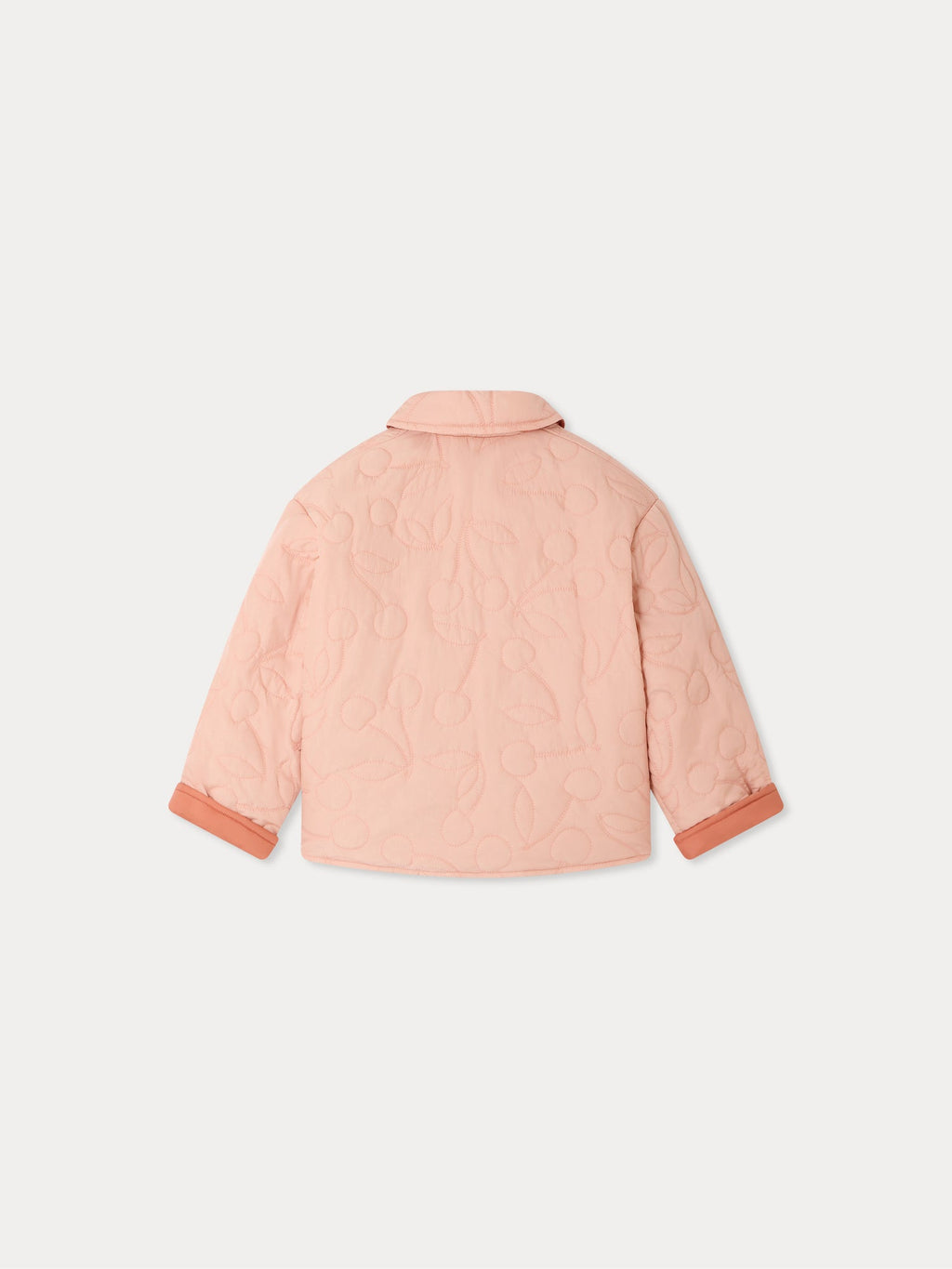 veste réversible et matelassée couleur cerise
