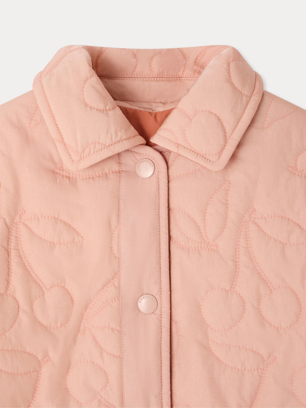 veste réversible et matelassée couleur cerise