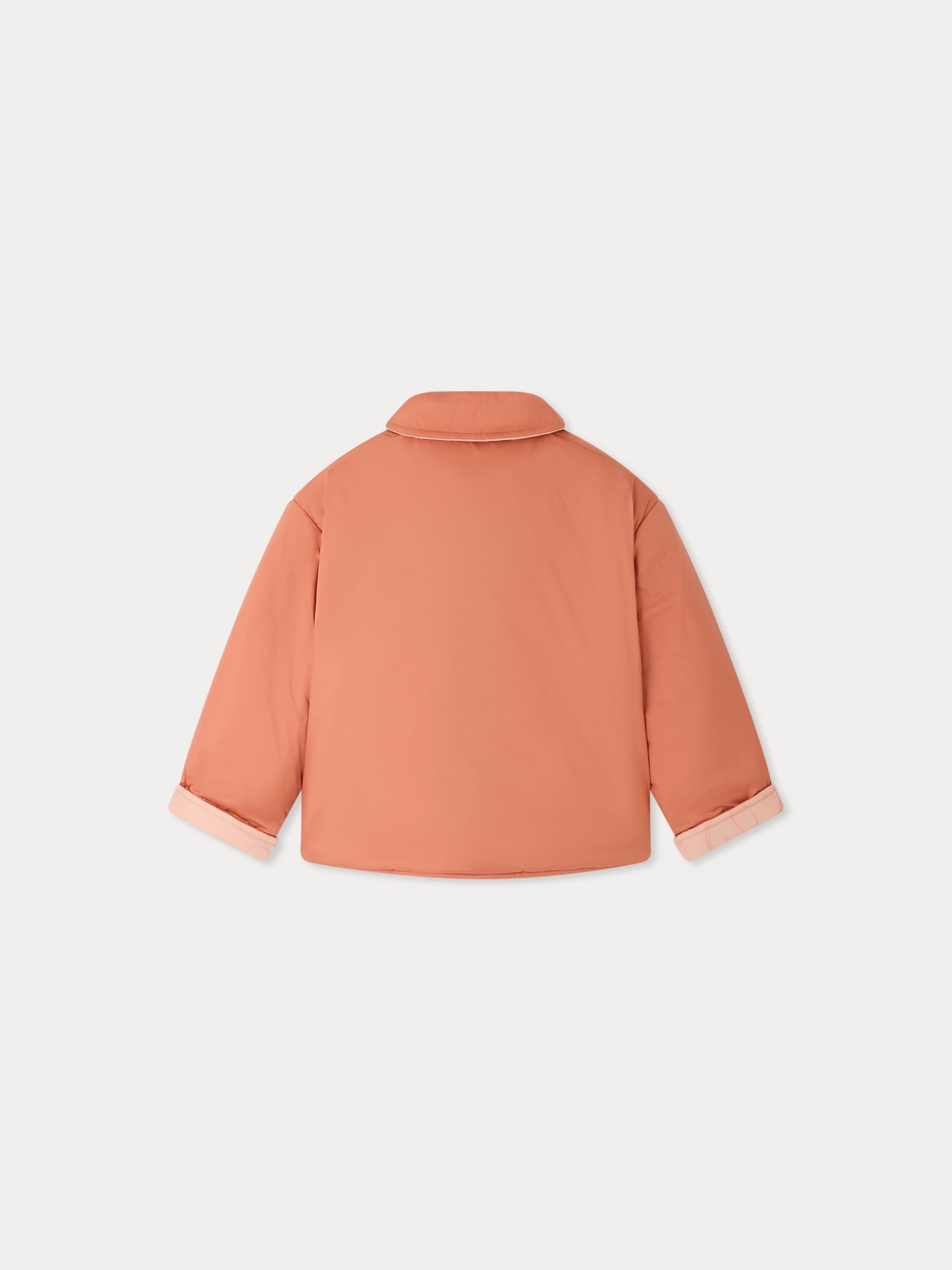 veste réversible et matelassée couleur cerise
