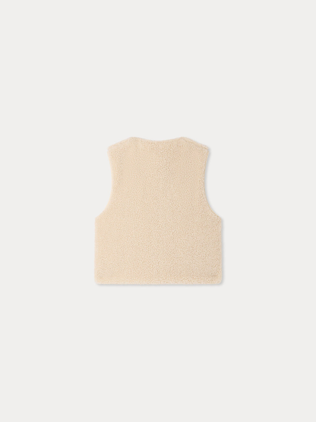 veste sans manches réversible en fausse fourrure