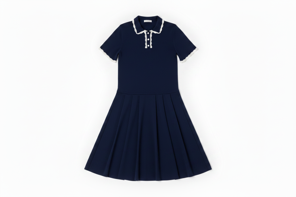 Navy Polo Dress Corrected