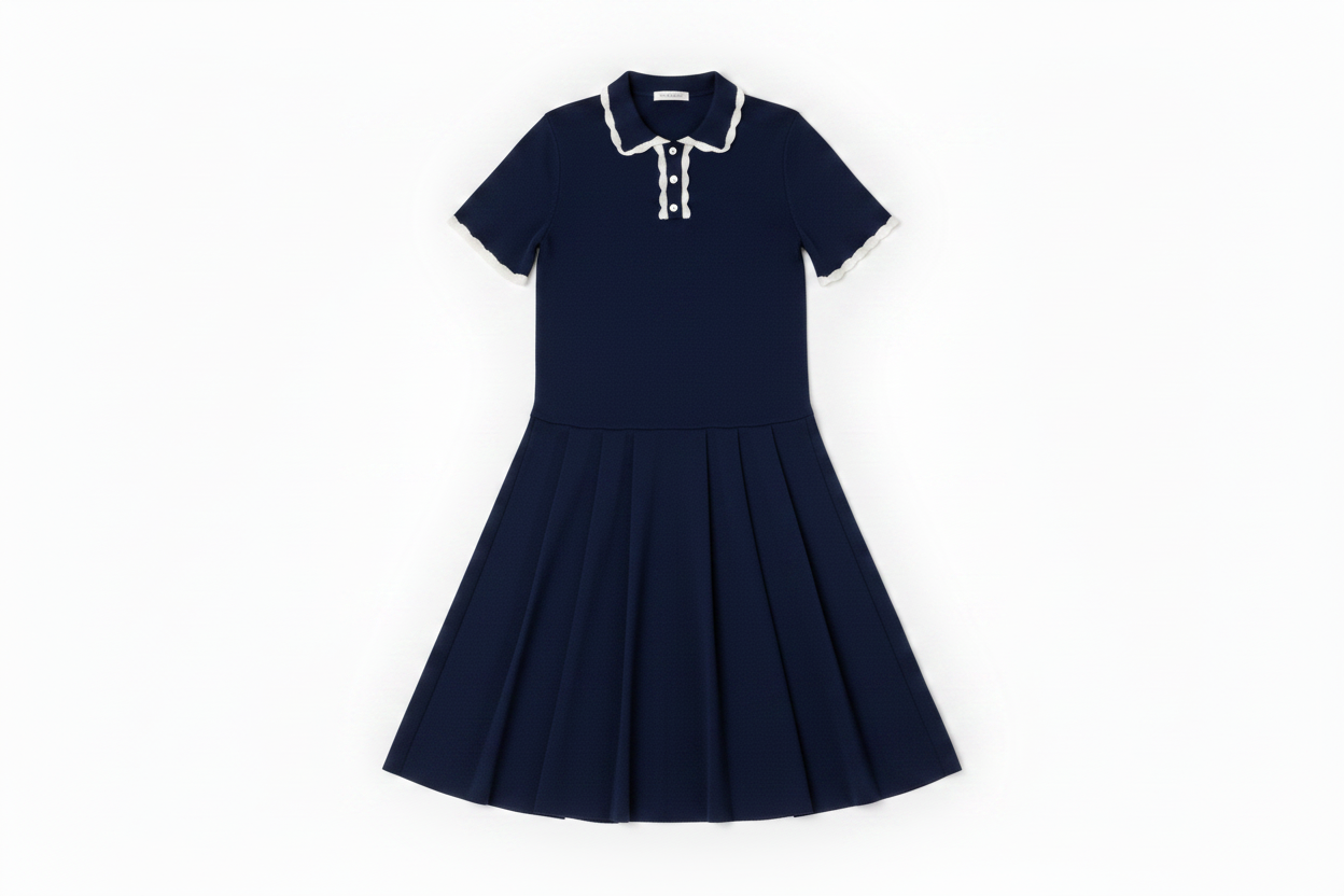 Navy Polo Dress Corrected