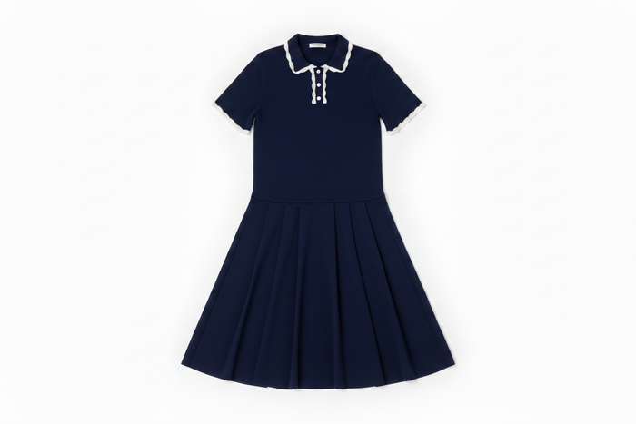 Navy Polo Dress Corrected
